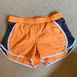 orange athletic shorts